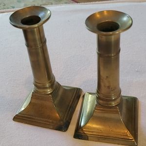 Brass candlesticks